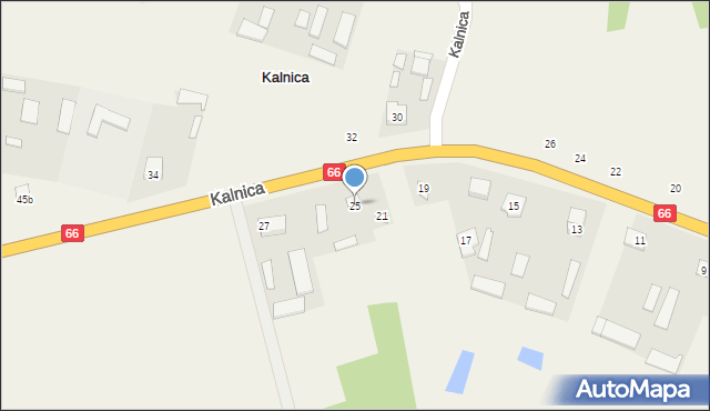 Kalnica, Kalnica, 25, mapa Kalnica