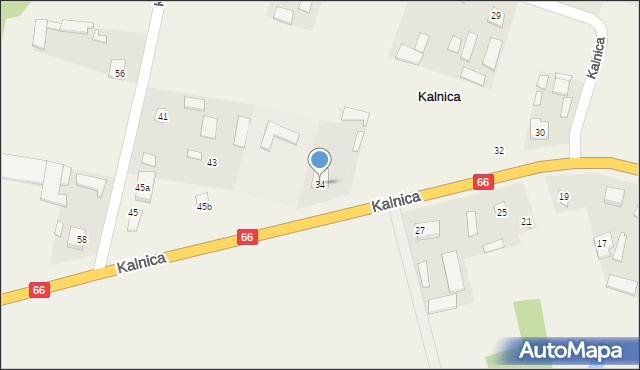 Kalnica, Kalnica, 34, mapa Kalnica