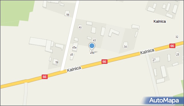 Kalnica, Kalnica, 45b, mapa Kalnica