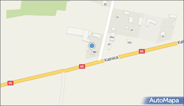 Kalnica, Kalnica, 60, mapa Kalnica