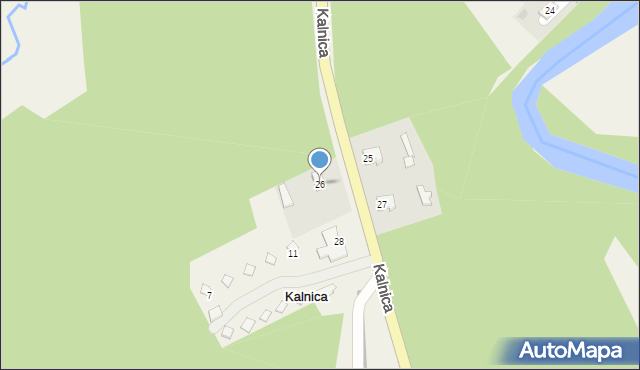 Kalnica, Kalnica, 26, mapa Kalnica