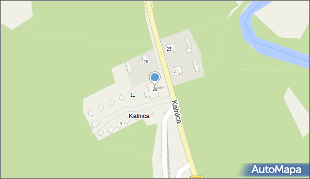 Kalnica, Kalnica, 28, mapa Kalnica