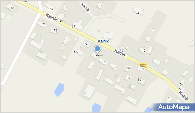 Kalnik, Kalnik, 75, mapa Kalnik