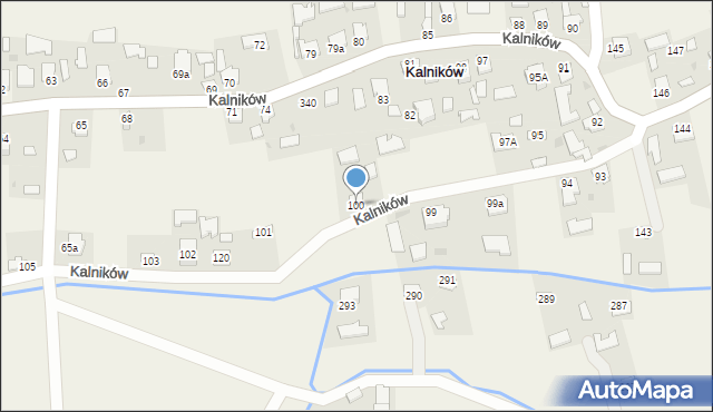 Kalników, Kalników, 100, mapa Kalników