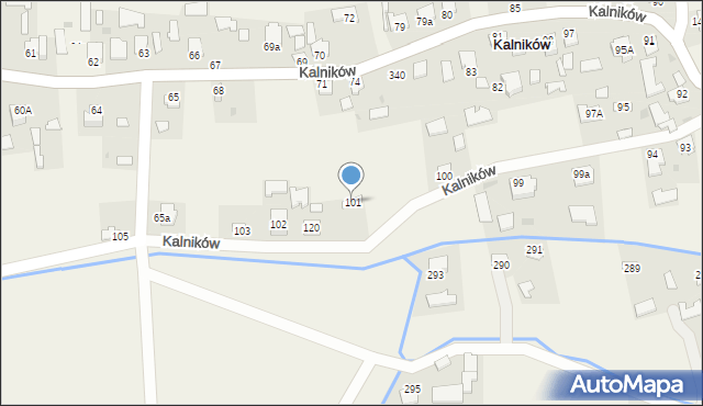 Kalników, Kalników, 101, mapa Kalników