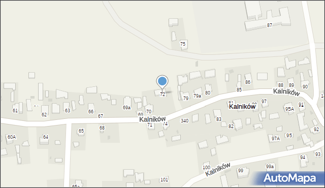 Kalników, Kalników, 72, mapa Kalników