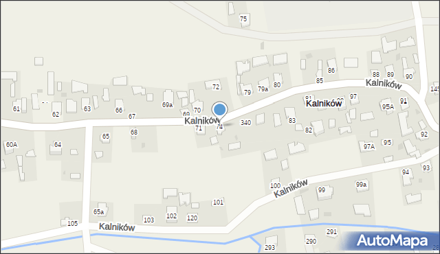 Kalników, Kalników, 74, mapa Kalników