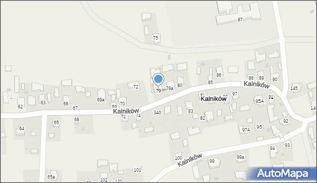 Kalników, Kalników, 79, mapa Kalników