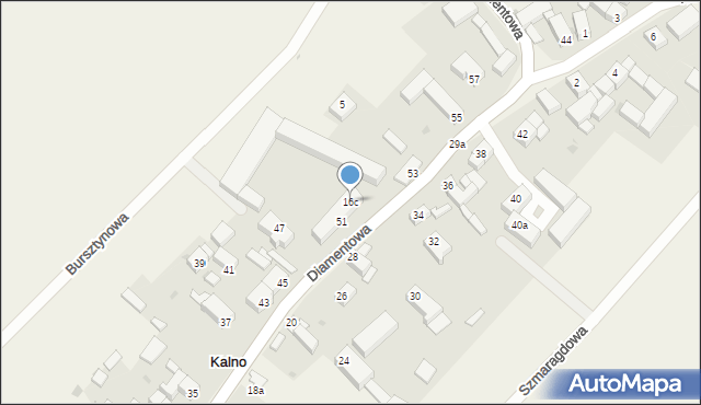 Kalno, Kalno, 16c, mapa Kalno