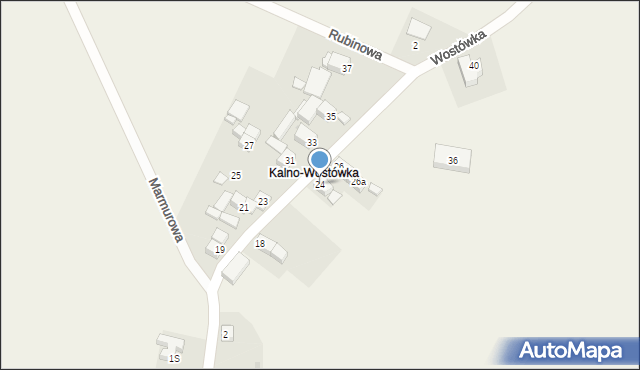 Kalno, Kalno-Wostówka, 10, mapa Kalno