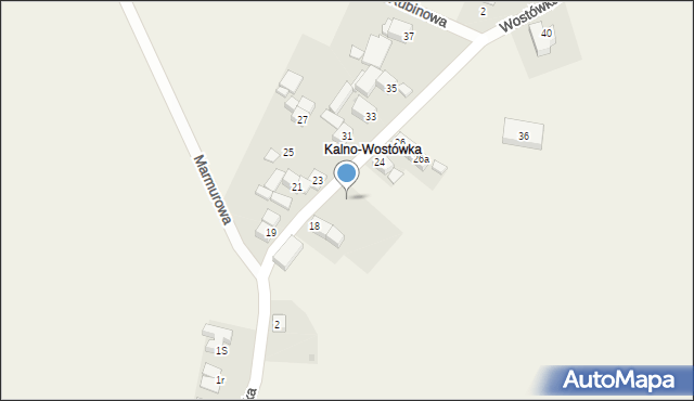 Kalno, Kalno-Wostówka, 6, mapa Kalno