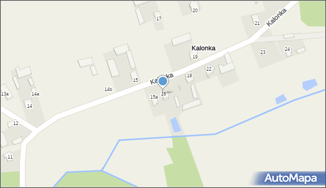 Kalonka, Kalonka, 16, mapa Kalonka