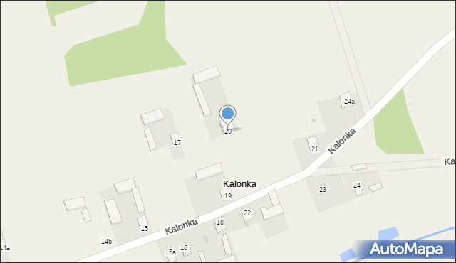 Kalonka, Kalonka, 20, mapa Kalonka