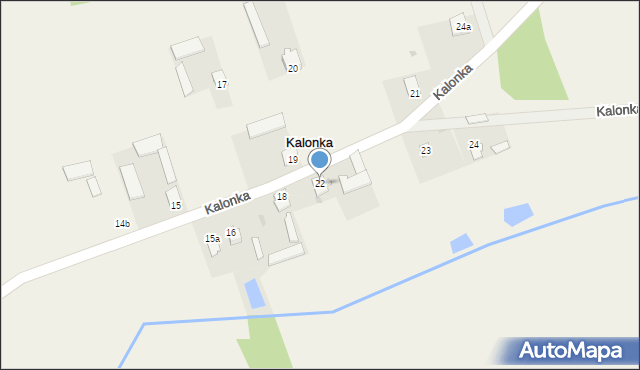 Kalonka, Kalonka, 22, mapa Kalonka