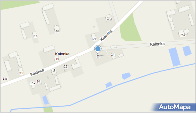 Kalonka, Kalonka, 23, mapa Kalonka