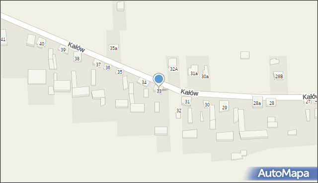 Kałów, Kałów, 33, mapa Kałów