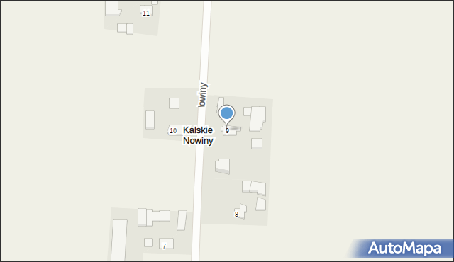 Kalskie Nowiny, Kalskie Nowiny, 9, mapa Kalskie Nowiny