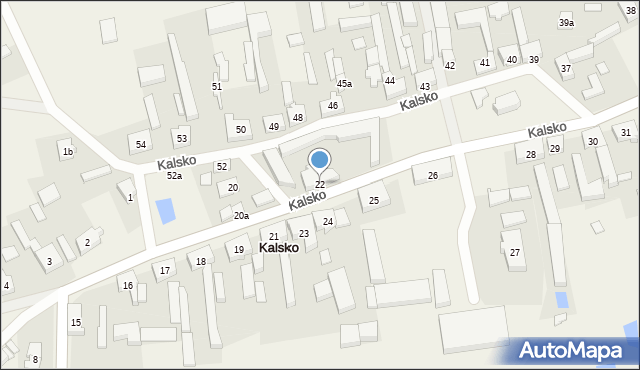 Kalsko, Kalsko, 22, mapa Kalsko