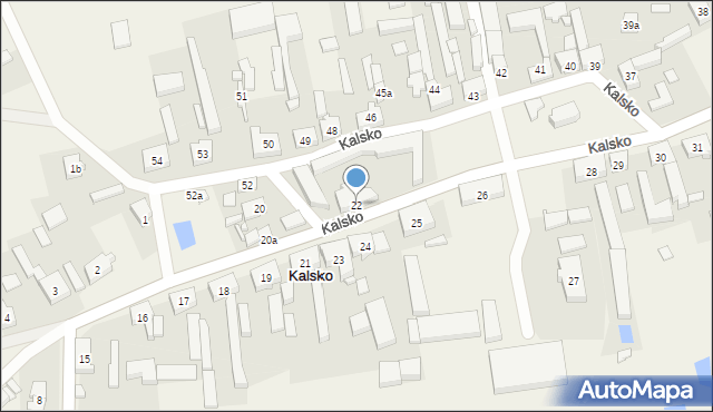 Kalsko, Kalsko, 22, mapa Kalsko