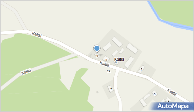 Kałtki, Kałtki, 9, mapa Kałtki