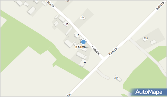 Kałuże, Kałuże, 20, mapa Kałuże