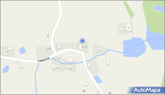 Kałużna, Kałużna, 7, mapa Kałużna