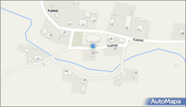 Kalwa, Kalwa, 21, mapa Kalwa