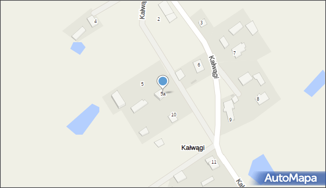 Kałwągi, Kałwągi, 5a, mapa Kałwągi