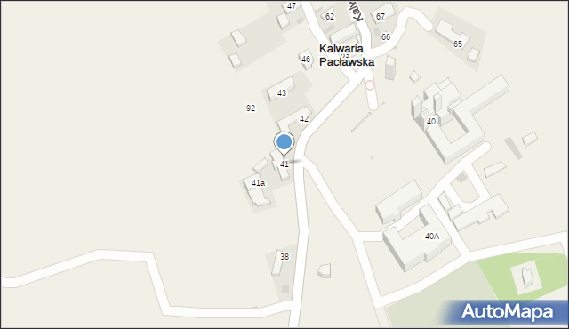 Kalwaria Pacławska, Kalwaria Pacławska, 41, mapa Kalwaria Pacławska