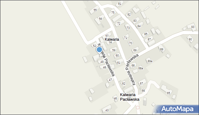 Kalwaria Pacławska, Kalwaria Pacławska, 50, mapa Kalwaria Pacławska