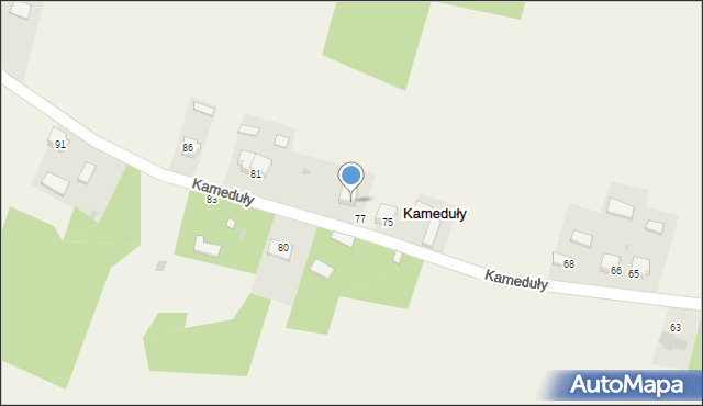 Kameduły, Kameduły, 78, mapa Kameduły