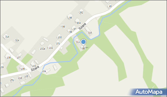 Kamesznica, Kamesznica, 98, mapa Kamesznica