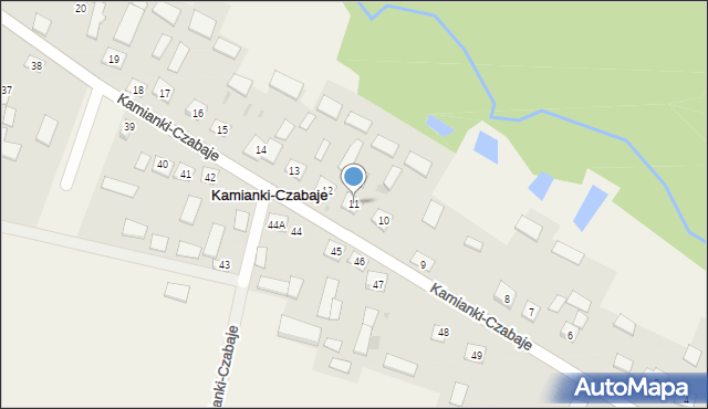 Kamianki-Czabaje, Kamianki-Czabaje, 11, mapa Kamianki-Czabaje