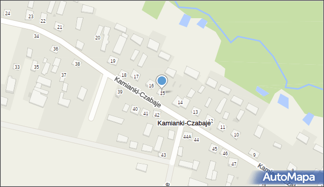 Kamianki-Czabaje, Kamianki-Czabaje, 15, mapa Kamianki-Czabaje