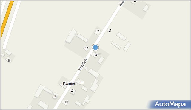 Kamień, Kamień, 14, mapa Kamień