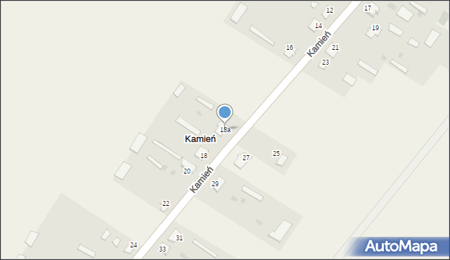 Kamień, Kamień, 18a, mapa Kamień