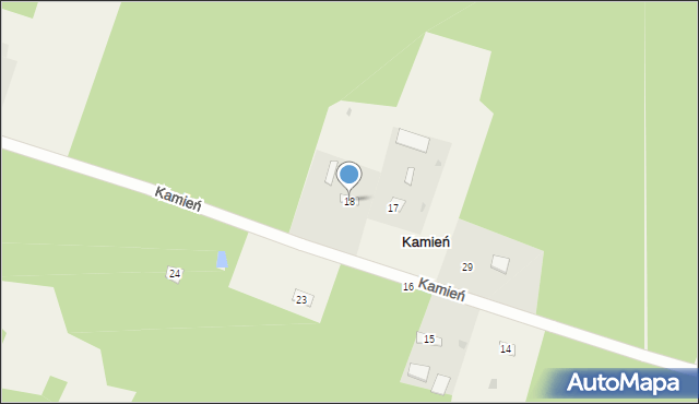 Kamień, Kamień, 18, mapa Kamień