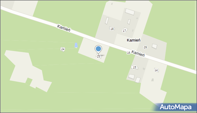 Kamień, Kamień, 23, mapa Kamień