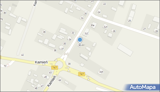 Kamień, Kamień, 32A, mapa Kamień