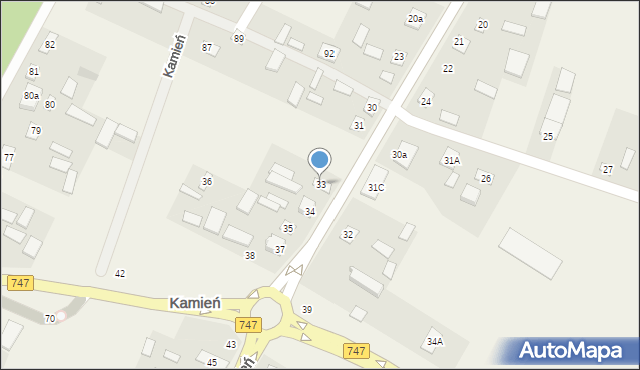 Kamień, Kamień, 33, mapa Kamień