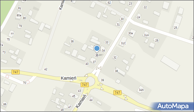 Kamień, Kamień, 35, mapa Kamień