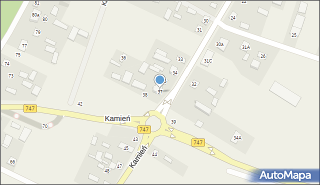 Kamień, Kamień, 37, mapa Kamień