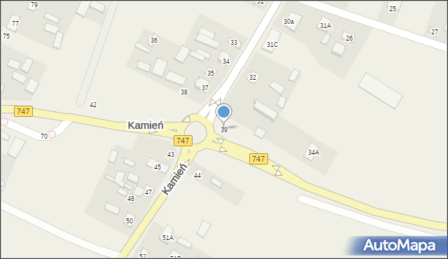 Kamień, Kamień, 39, mapa Kamień