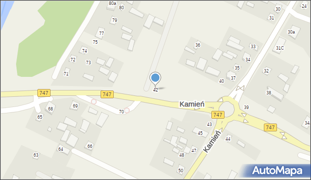 Kamień, Kamień, 42, mapa Kamień