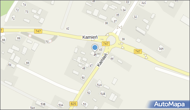 Kamień, Kamień, 45, mapa Kamień