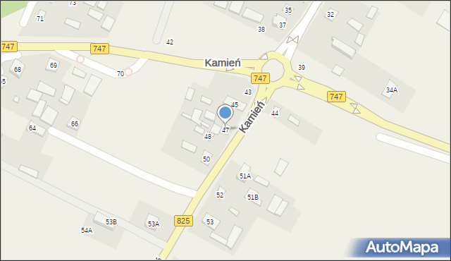 Kamień, Kamień, 47, mapa Kamień