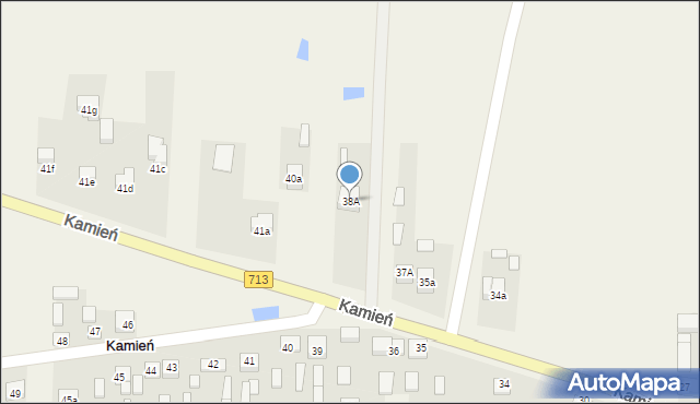 Kamień, Kamień, 38A, mapa Kamień