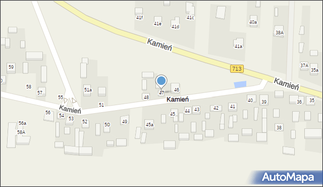 Kamień, Kamień, 47, mapa Kamień