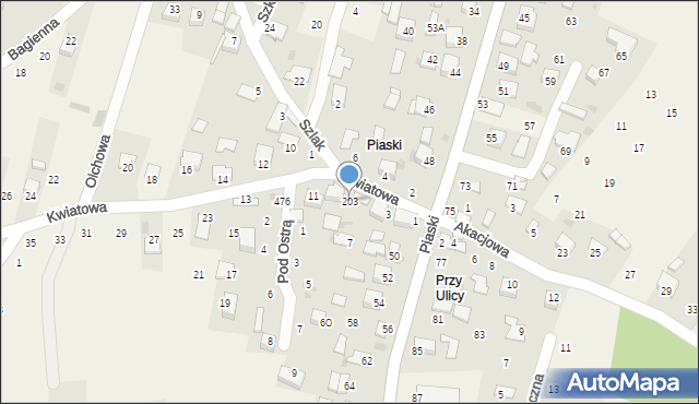 Kamień, Kamień, 203, mapa Kamień