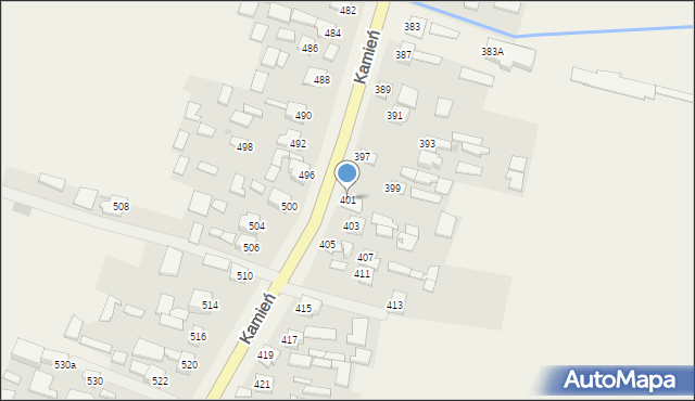 Kamień, Kamień, 401, mapa Kamień